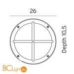 Уличный настенный светильник Norlys Rondane 537W - Схема