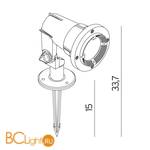 Садово-парковый фонарь Norlys Sande 1593GR - Схема