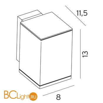 Уличный настенный светильник Norlys Sandvik 793AL - Схема