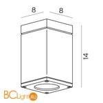 Уличный потолочный светильник Norlys Sandvik 795W - Схема