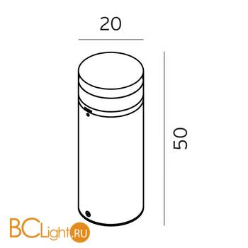 Садово-парковый фонарь Norlys Stavanger 1244GR - Схема