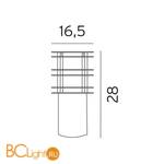 Садово-парковый фонарь Norlys Stockholm 299B - Схема