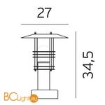 Садово-парковый фонарь Norlys Stockholm 284B - Схема