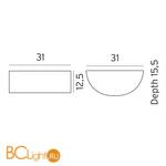 Уличный настенный светильник Norlys Vasa 120W - Схема