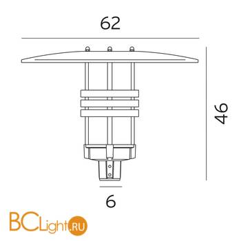 Садово-парковый фонарь Norlys Visby 569AL - Схема