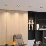 Черный круглый встраиваемый светильник диаметром 84мм, с CCT переключателем цветовой температуры LED 12Вт 850Лм 40° CRI≥90 UGR≤16 3000-4000-6000К IP20 220V Novotech BRILLO 359866 - Фото 0