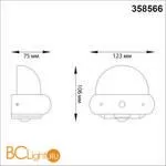 Уличный настенный светильник Novotech CALLE 358566 - Фото 1