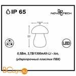Садово-парковый фонарь Novotech Conte LED 357340 - Схема
