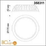 Встраиваемый светильник Novotech DRUM 358311 - Фото 1