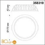 Встраиваемый светильник Novotech DRUM 358310 - Фото 1