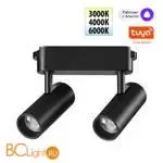 Трековый ременный светодиодный SMART светильник c доп. механическим перекл. цветности Novotech EASY CRI90+ 3000-6000К 560Лм 28 12W TUYA, Алиса, Wi-Fi 359469