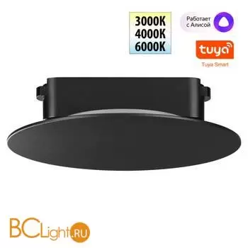 Трековый ременный светодиодный SMART светильник c доп. механическим перекл. цветности Novotech EASY CRI90+ 3000-6000К 120Лм 280 6W TUYA, Алиса, Wi-Fi 359475