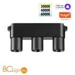 Трековый ременный светодиодный SMART светильник c доп. механическим перекл. цветности Novotech EASY CRI90+ 3000-6000К 255Лм 38 6W TUYA, Алиса, Wi-Fi 359477