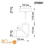 Подвесной светильник Novotech Elite 370591 - Схема