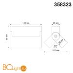 Потолочный светильник Novotech Eos 358323 - Схема