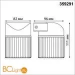 Уличный настенный светильник Novotech ESTIMA 359291 - Фото 1