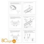 Шинопровод для монтажа в натяжной потолок 2м 48V Flum Novotech Slott 135130 - Фото 3