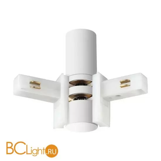 Соединитель питания отступной с токопроводом гибкий угловой "L" 48V Novotech FLUM 135248