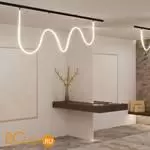 Трековый светодиодный неон 2м Novotech Flum CRI90+ 4000К 2500Лм 360 25W 359140 - Фото 0