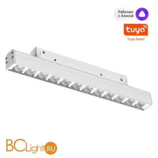 Трековый светодиодный TUYA SMART светильник Novotech Flum CRI90+ 3000-6500К 960Лм 38° 12W Bluetooth Wi-Fi Алиса 359487