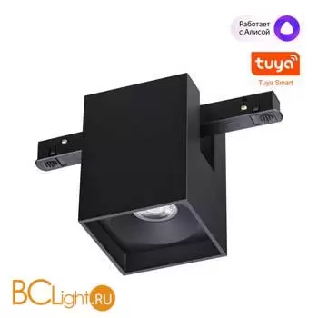 Трековый светильник диммируемый со сменой цв.температуры, пульт ДУ/Tuya Smart Life IP20 LED 10W 48V 3000-6000K Novotech FLUM 359519