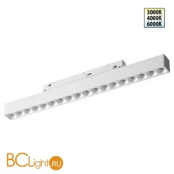 Трековый светильник Novotech SHINO с переключ. цв. темпер. IP20 LED Ra90 Lm1170 3000К\4000К\6000К 18W 48V FLUM 359622