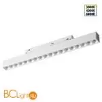 Трековый светильник Novotech SHINO с переключ. цв. темпер. IP20 LED Ra90 Lm1170 3000К\4000К\6000К 18W 48V FLUM 359622