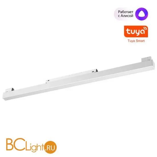 Трековый Novotech SHINO светильник диммир. со сменой цв.температуры, пульт ДУ/Tuya Smart Life IP20 LED 20W 48V 3000-6000K FLUM 359630