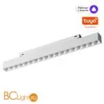 Трековый светильник Novotech SHINO диммир. со сменой цв.температуры, пульт ДУ/Tuya Smart Life IP20 LED Ra90 Lm1170 18W 48V 3000-6000K FLUM 359634