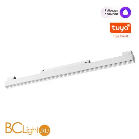 Трековый низковольт. св-к Novotech SHINO со сменой цв.температуры, пульт ДУ/Tuya Smart Life IP20 LED Ra90 Lm1950 30W 48V 3000-6000K FLUM 359636