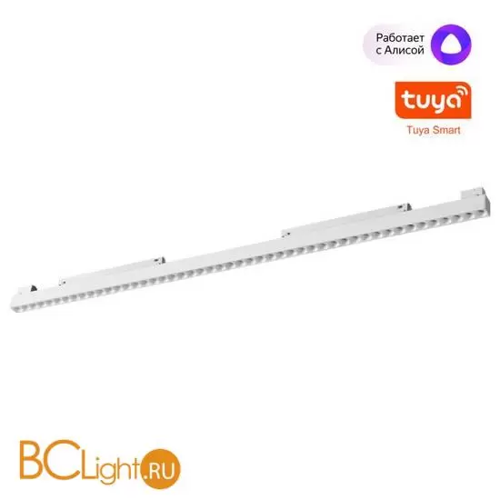 Трековый Novotech SHINO св-к диммир. со сменой цв.температуры, пульт ДУ/Tuya Smart Life IP20 LED 45W 48V 3000-6000K FLUM 359638