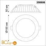 Встраиваемый светильник Novotech Gesso 358806 - Фото 0