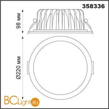 Встраиваемый светильник Novotech Gestion 358336 - Фото 1