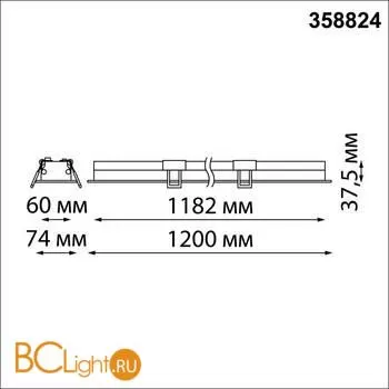 Встраиваемый светильник Novotech Iter 358824 - Фото 0