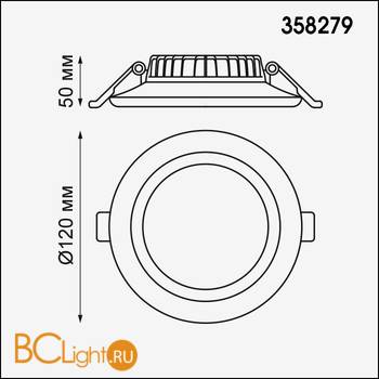 Встраиваемый светильник Novotech Joia 358279 - Схема