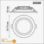 Встраиваемый светильник Novotech JOIA 358280 - Фото 0