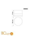 Влагозащищенный точечный светильник Novotech Kaimas 358084 - Схема