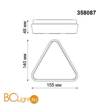 Уличный настенный светильник Novotech Kaimas 358087 - Схема