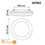 Встраиваемый светильник Novotech Klar 357963 - Схема