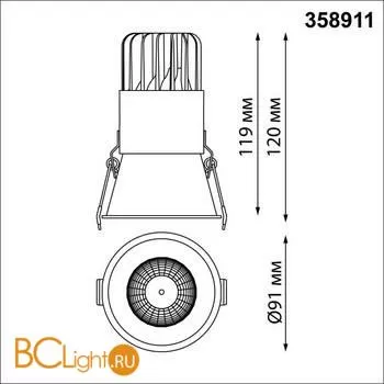 Встраиваемый светильник Novotech Lang 358911 - Фото 0