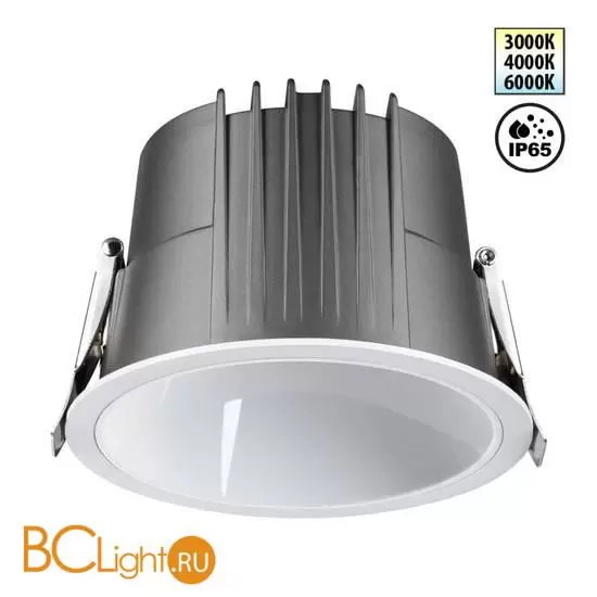 Светильник встраиваемый с переключателем цветовой температуры IP65 LED 20W 3000К\4000К\6000К Novotech LANG 359428