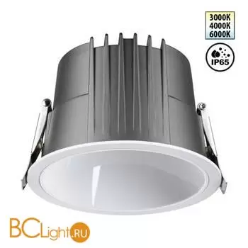 Светильник встраиваемый с переключателем цветовой температуры IP65 LED 20W 3000К\4000К\6000К Novotech LANG 359428