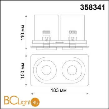 Встраиваемый светильник Novotech LANZA 358341 - Фото 1