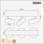 Потолочный светильник Novotech Lenti 358204 - Схема