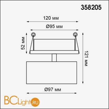 Встраиваемый светильник Novotech Lenti 358205 - Схема