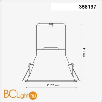 Плафон Novotech Melang 358197 - Схема