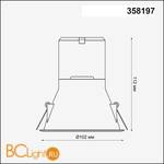 Плафон Novotech Melang 358197 - Схема
