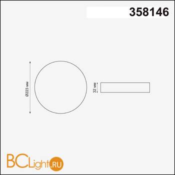Встраиваемый светильник Novotech Mon 358146 - Схема