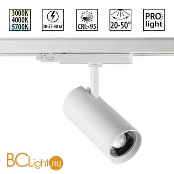 Светильник трехфазный Novotech PORT трековый с переключ. цв. темпер. и мощности IP20 LED Ra95 Lm3388 30-35-40W 220-240V 3000К\4000К\5700К NAIL 359585