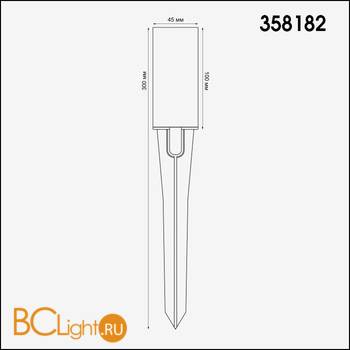 Корпус для модуля Novotech Nokta 358182 - Схема